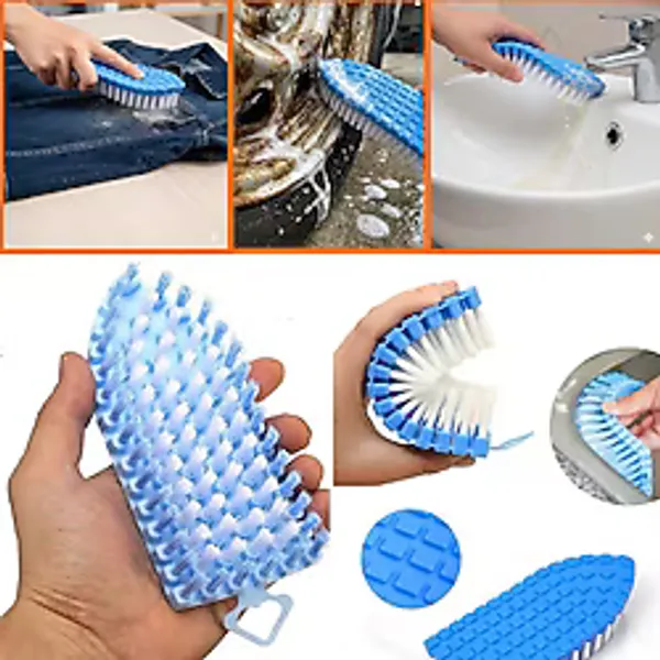 Esnek Bükülebilir Temizlik Fırçası Çok Amaçlı Genel Temizlik Fırçası Banyo Lavabo Elbise Fırçası