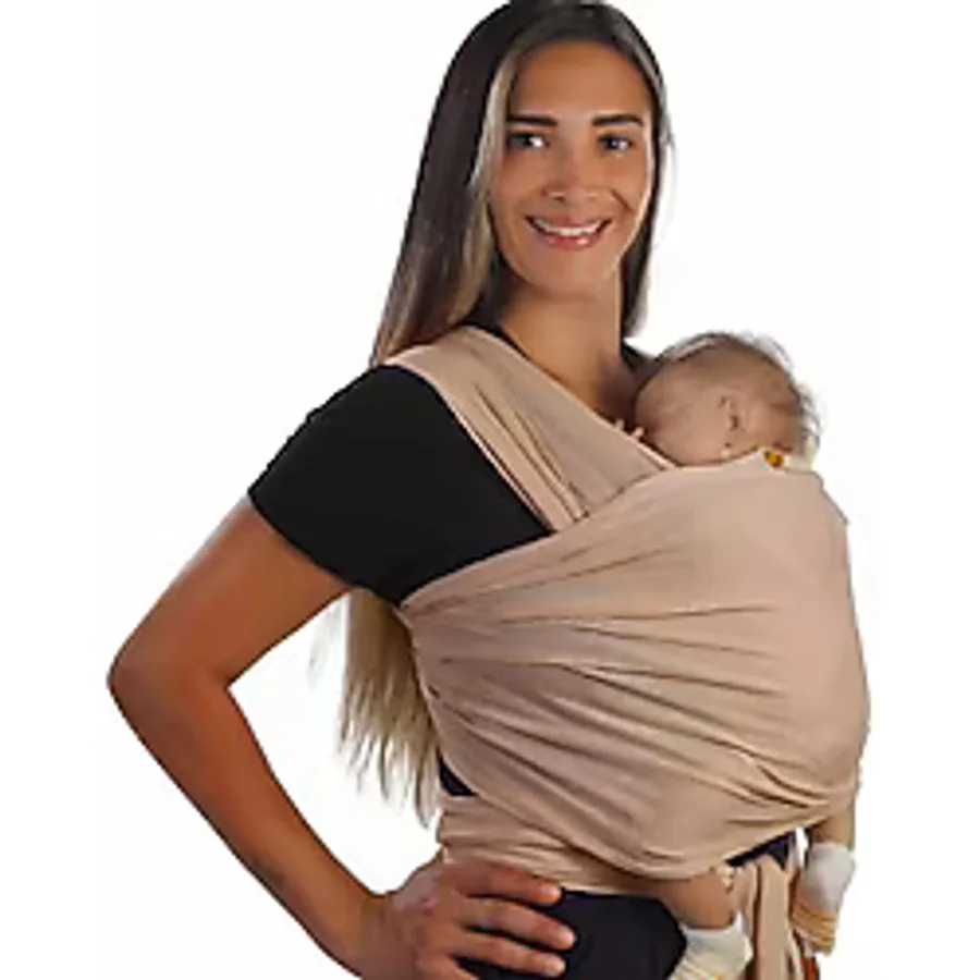 Esnek Wrap Sling Pamuklu Bebek Sling Ergonomik Yenidoğandan İtibaren Bebek Taşıma Şalı