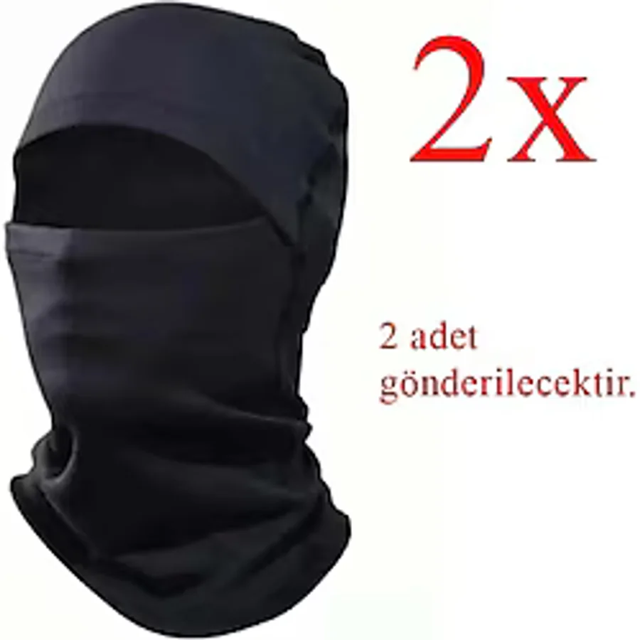 Eso 2 Adet Kar Maskesi Rüzgar Geçirmez Termal Kumaş Standart Beden Soğuğa Dayanıklı