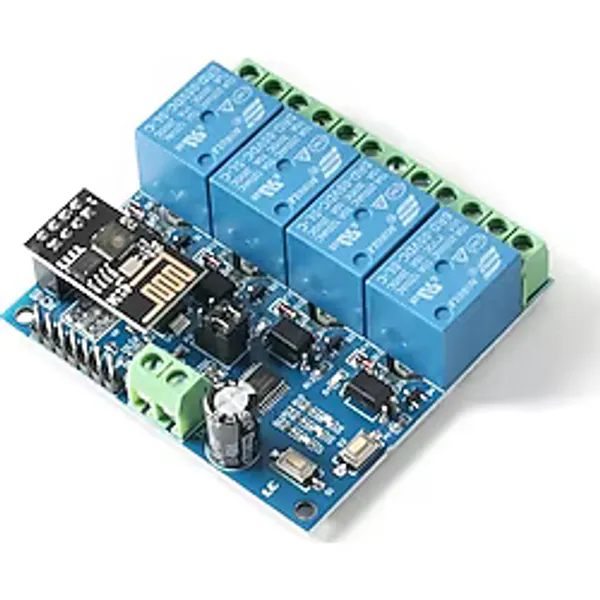 Esp8266 Esp-01 12v 4 Kanallı Wifi Röle Modülü - Akıllı Ev Uzaktan Kontrol Anahtarı