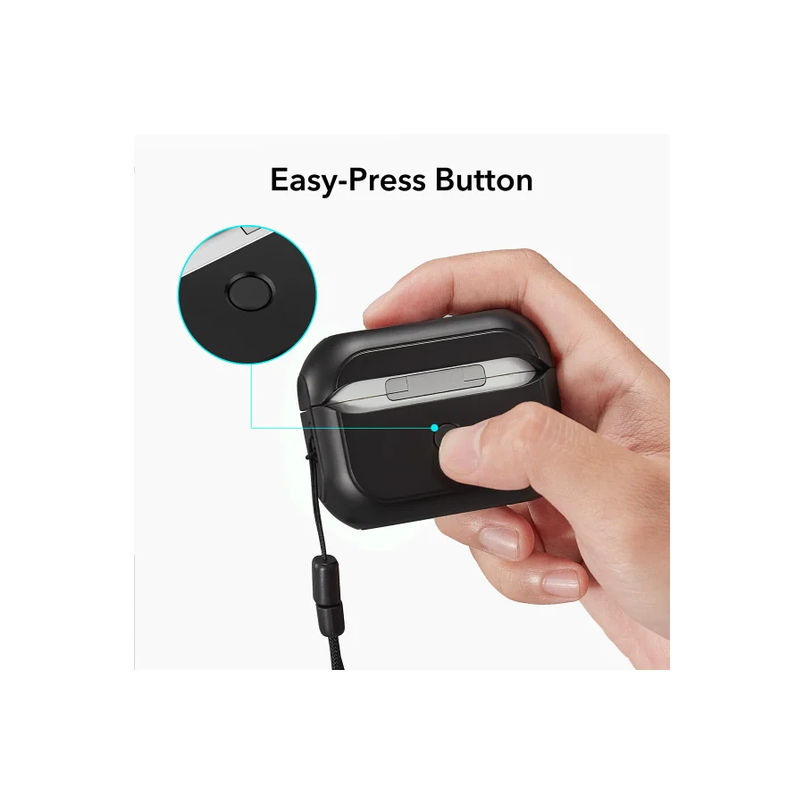 ESR AirPods Pro 2 (2019/2022/2023) HaloLock MagSafe Orbit Hybrid Case Siyah