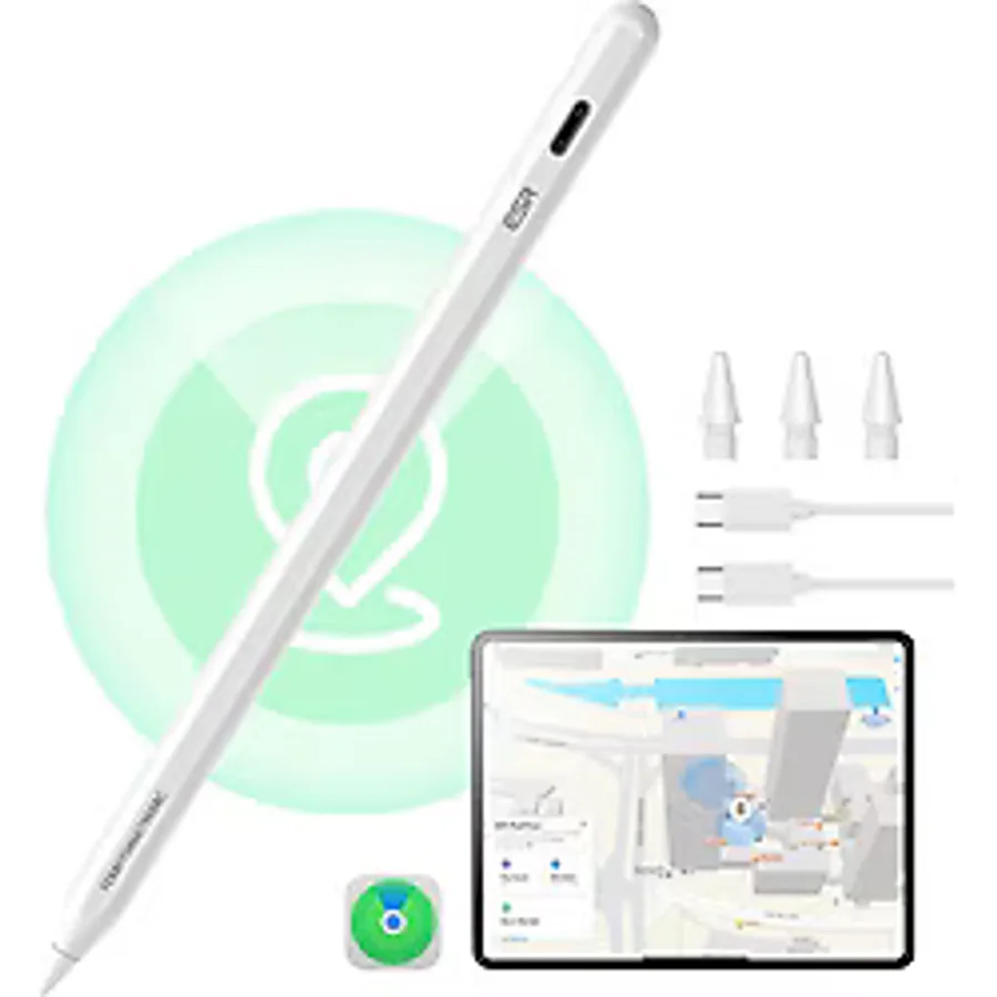Esr Geo Apple iPad Find My Özellikli Type-C Şarj Girişli Dijital Dokunmatik Kalem - Beyaz