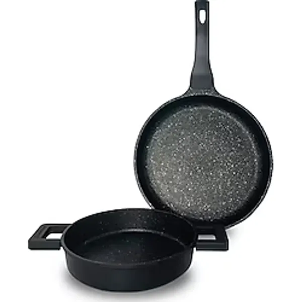 Essenso 20 cm + 26 cm Granit Tava Sahan Seti