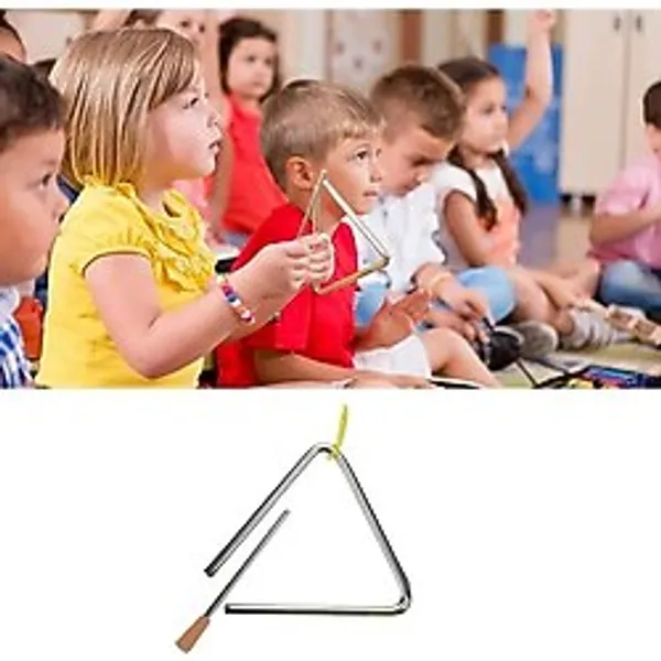 etal Eğitici Üçgen Zil Müfredata Uygun Anaokulu Ve Ilk Orta Öğretim Çocuk Müzik Aleti Triangle