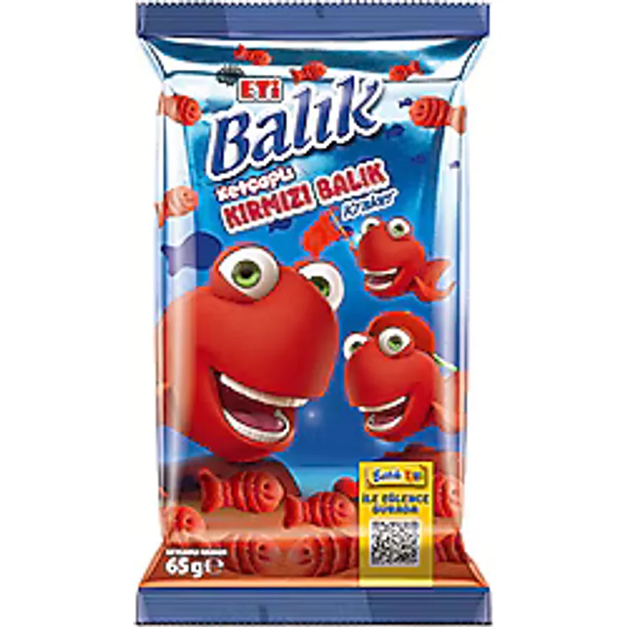 Eti Ketçaplı Kırmızı Balık Kraker 65 gr