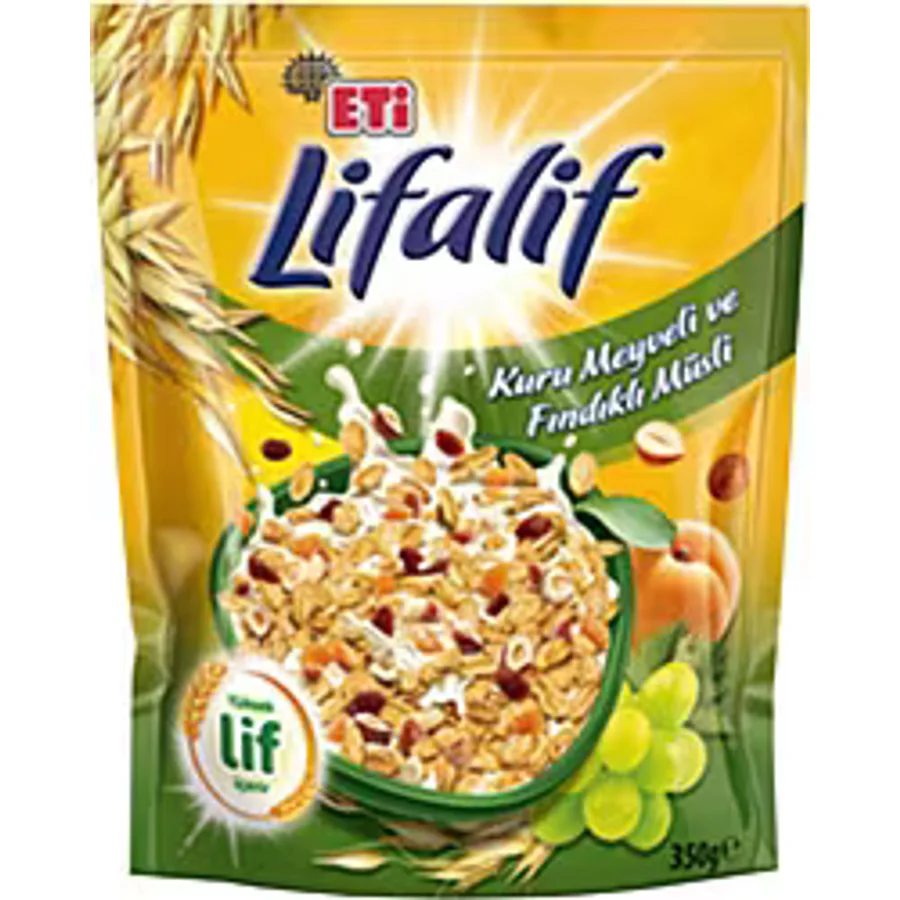 Eti Lifalif 350 gr Kuru Meyveli ve Fındıklı Müsli