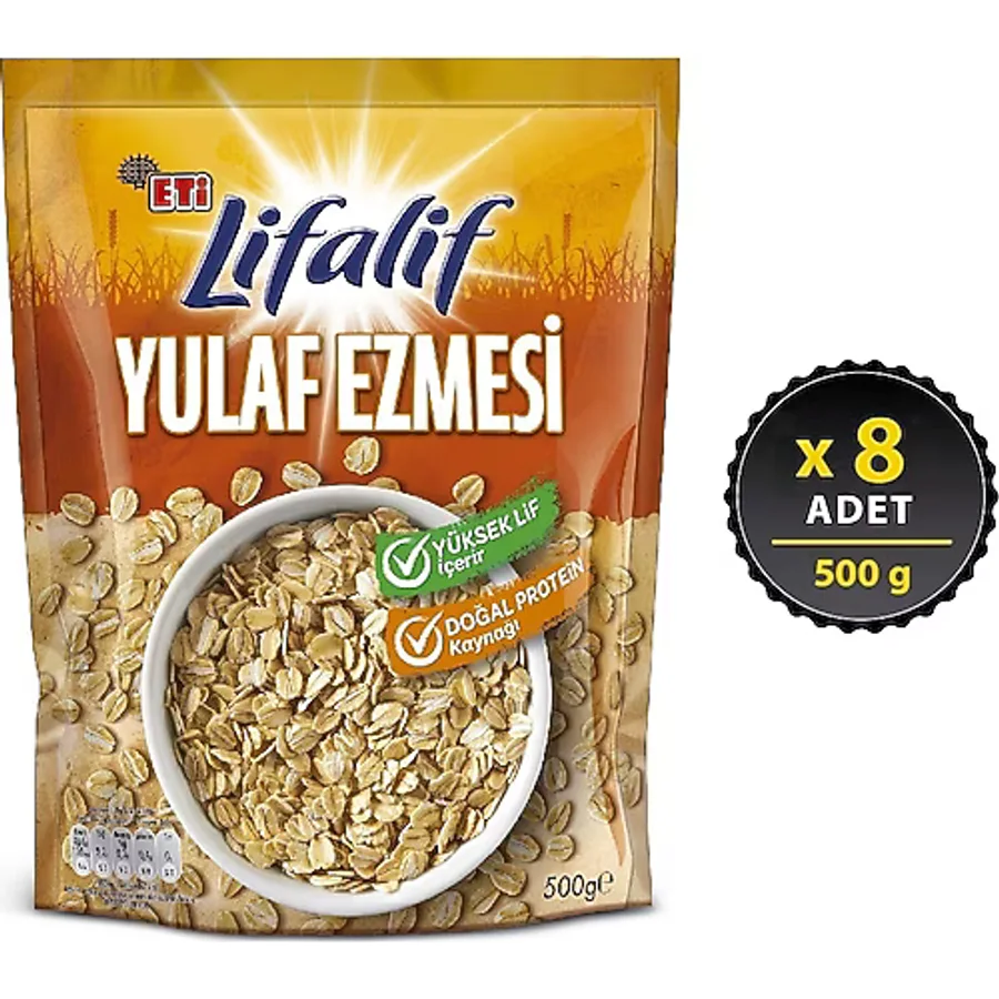 Eti Lifalif 500 gr 8'li Paket Yulaf Ezmesi