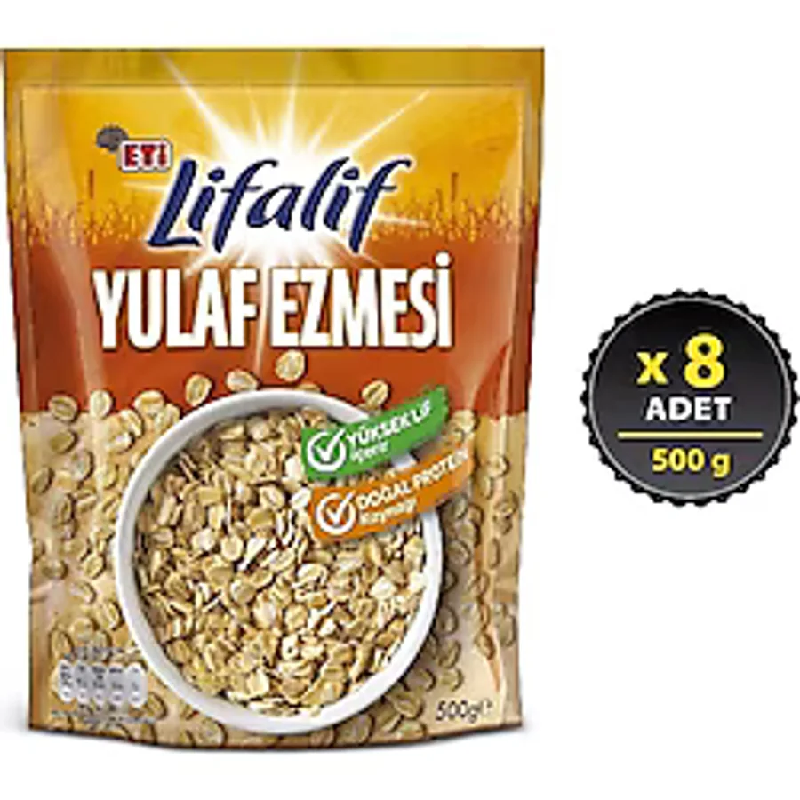 Eti Lifalif 500 gr 8'li Paket Yulaf Ezmesi