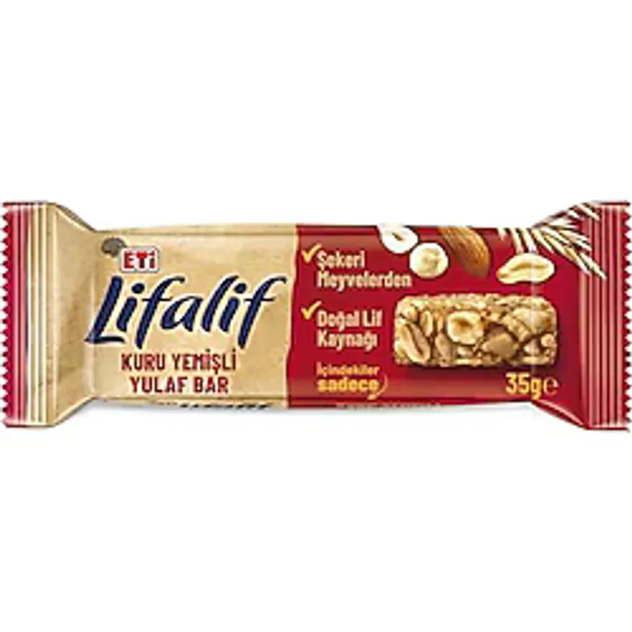 Eti Lifalif Kuruyemişli Yulaf Bar 35 gr 16'lı