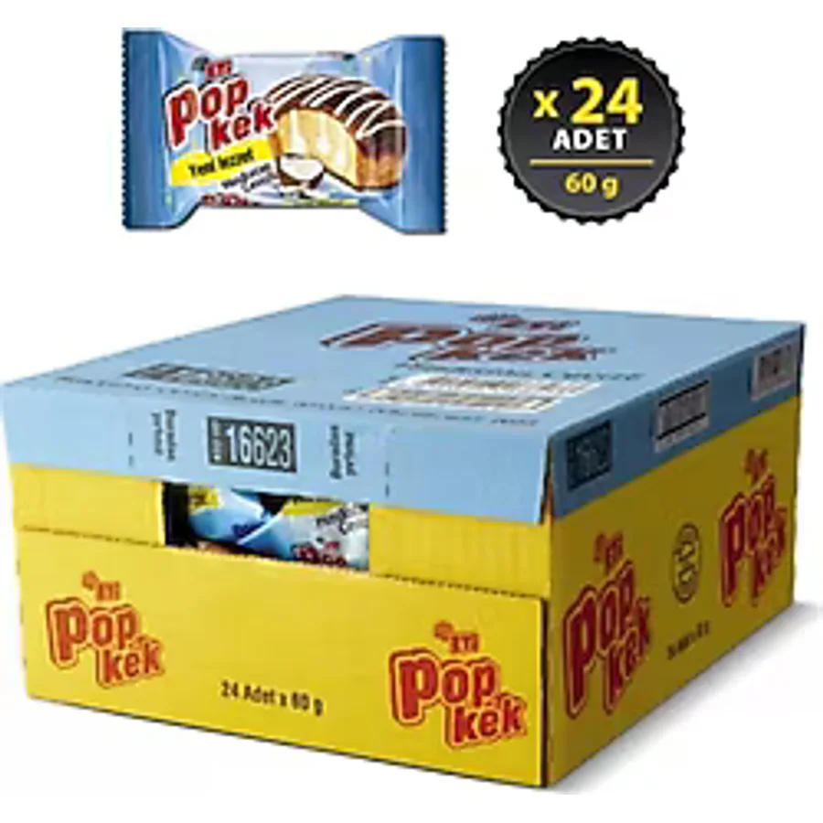 Eti Popkek Hindistan Cevizli Kek 60 gr 24'lü