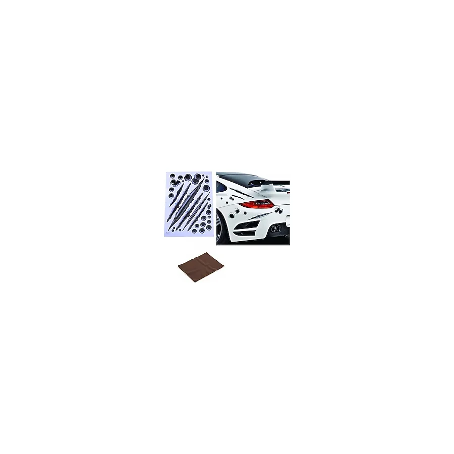 ETT Yara Bere 3D Oto Sticker Seti - Temizleme Mendili Hediyeli