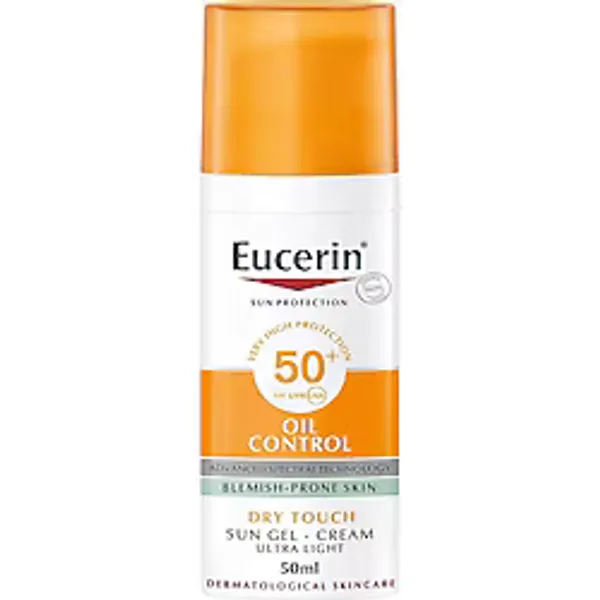 Eucerin Güneş Koruma Yağı Kontrolü Spf50+ Akneye Eğilimli Ciltler İçin Kuru Dokunuş Jel Krem 50ml