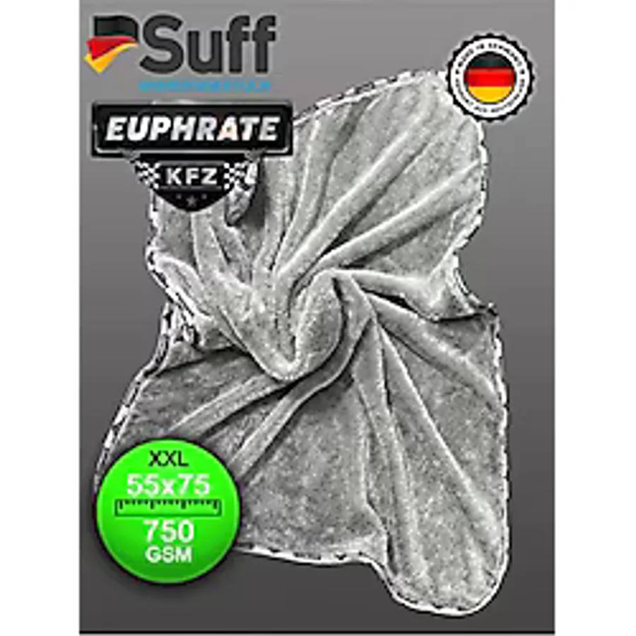 Euphrate Kfz 75X55CM Alman Üretim 750 Gsm Tank Bezi Gri-Mavi Renk 1 Adet