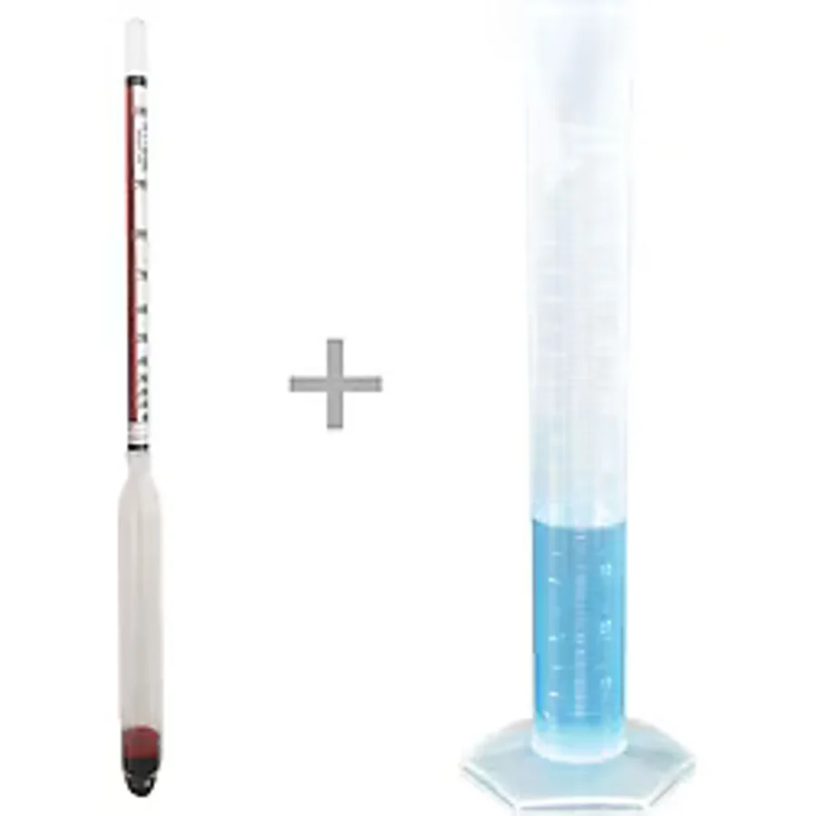 Alla Dual 0-100 Alkolmetre Ve 250Ml Plastik Mezür Seti görsel 2