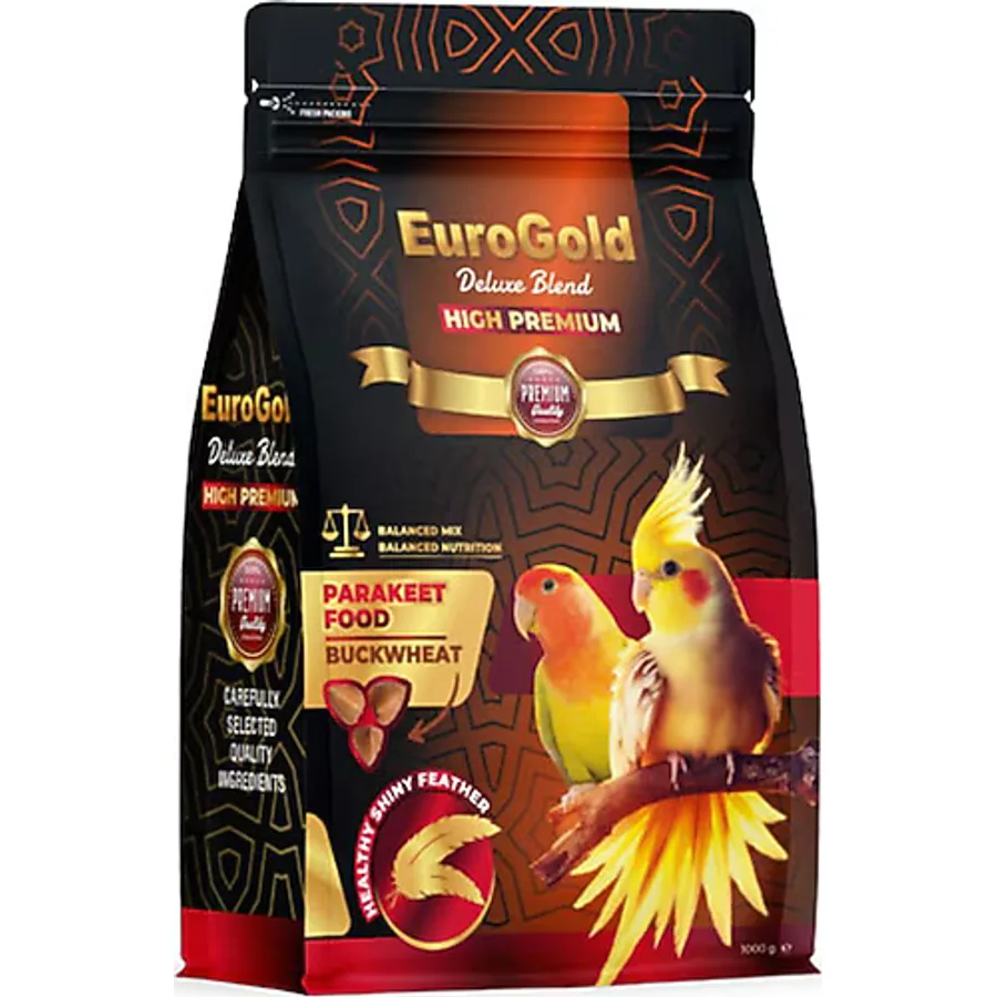 EuroGold 1 kg Deluxe Karabuğdaylı Paraket Yemi