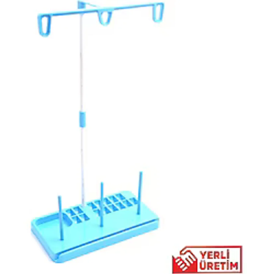 Ev Tipi Dikiş Makine Çardağı 3 İplikli Mavi