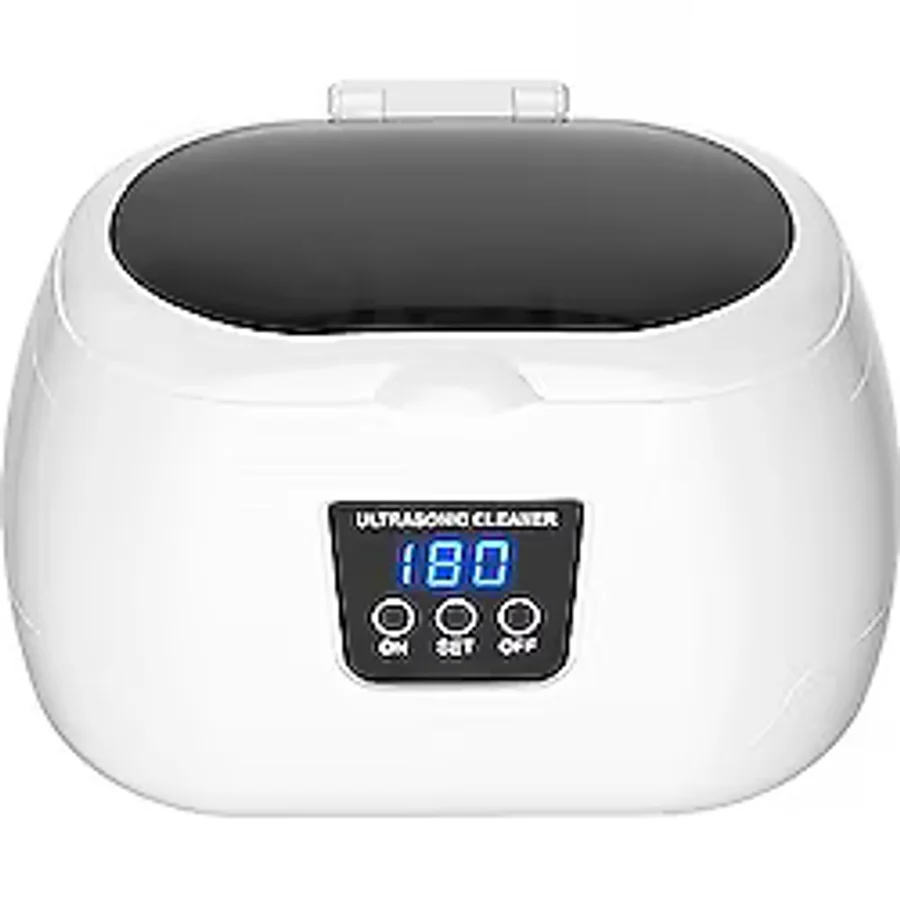 Ev Ultrasonik Temizleme Makinesi Küçük Çok Fonksiyonlu Temizleme Makinesi kontakt lens Parantez Otomatik Akıllı Temizleyici 35 W
