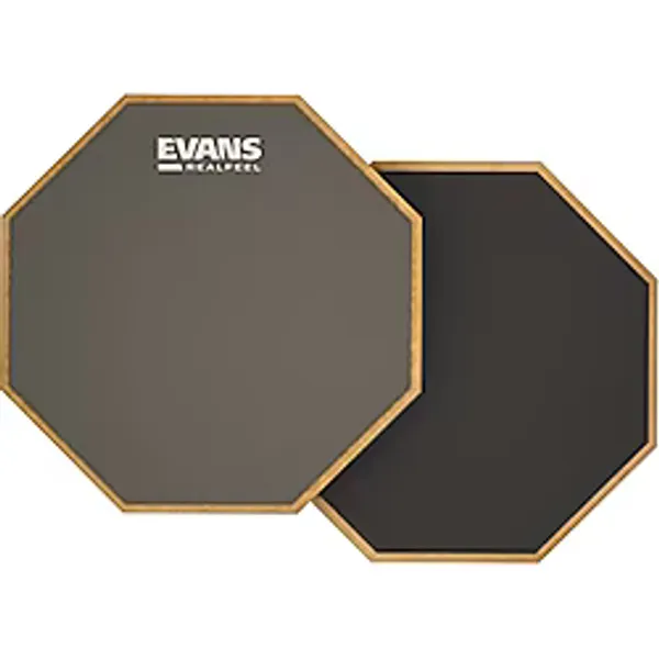 Evans RealFeel - Davul Alıştırma Pedi - Davul Pedi - Davulcu Uygulama Pedi - Kauçuk ve Neopren, 2 Taraflı, 15 cm