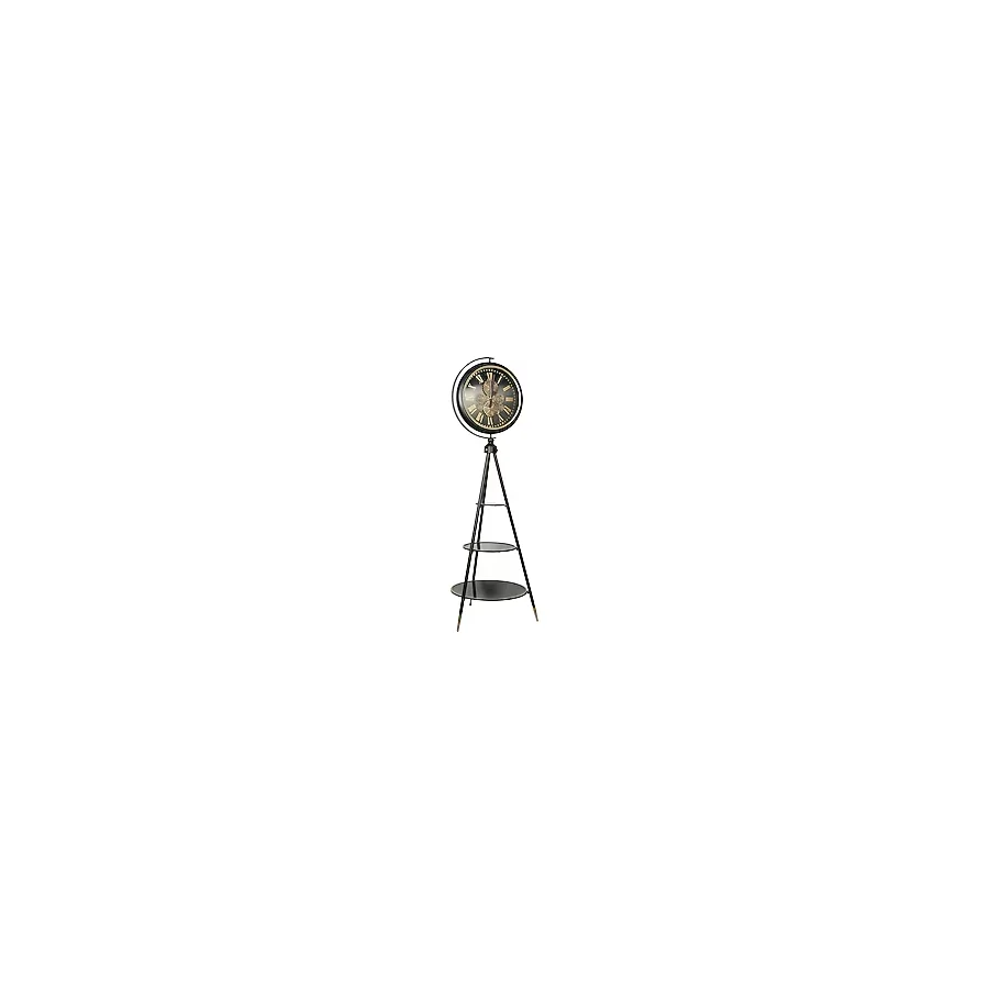 Evdema Vitale Metal 3 Raflı Roma Ayaklı Saat 62x65x193