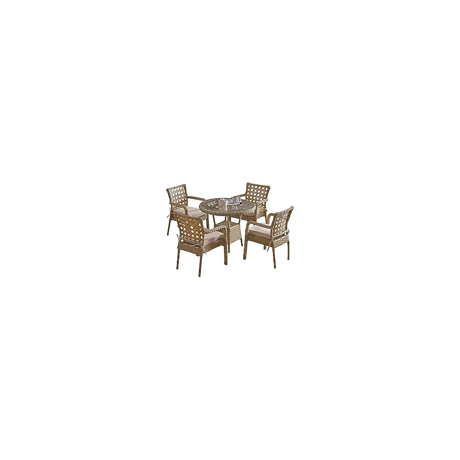 Evdemo Ayaz 4 Kişilik Rattan Bahçe & Balkon Takımı