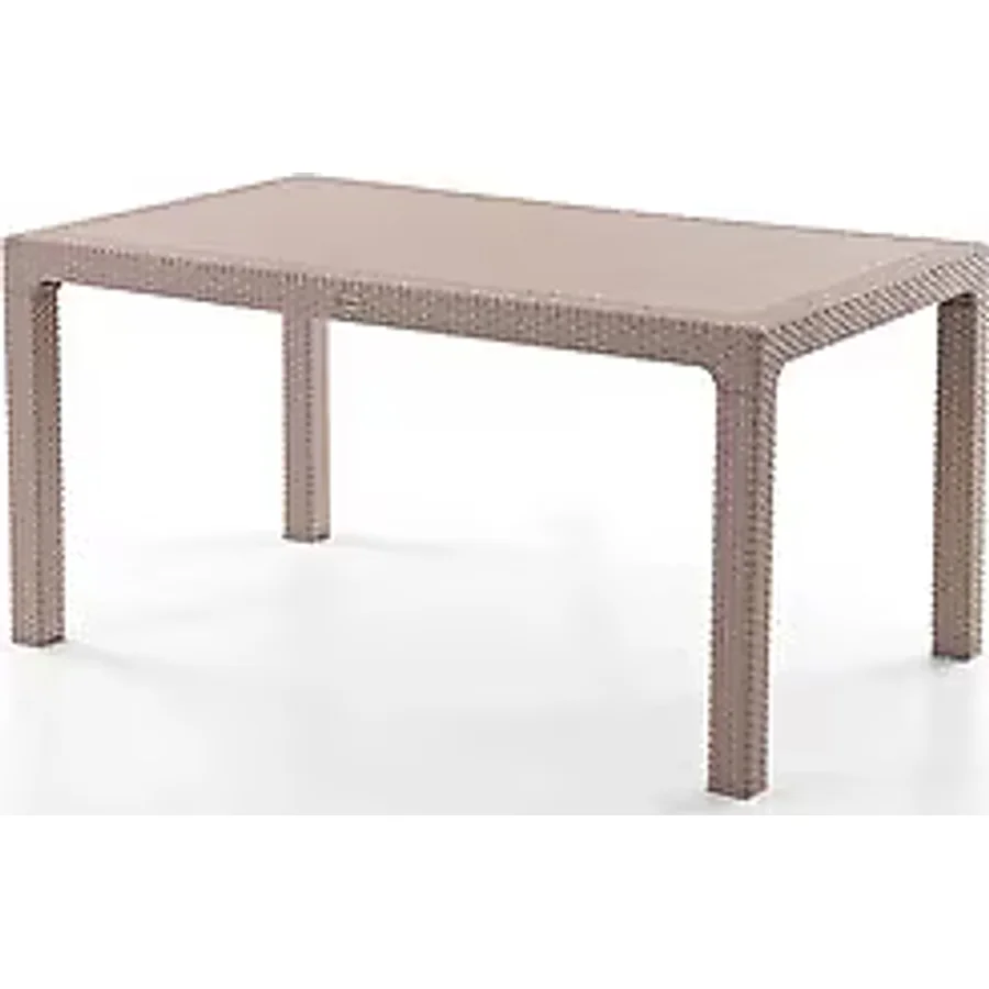 Evdemo Rattan 90x150 Cm Masa Cappuccino