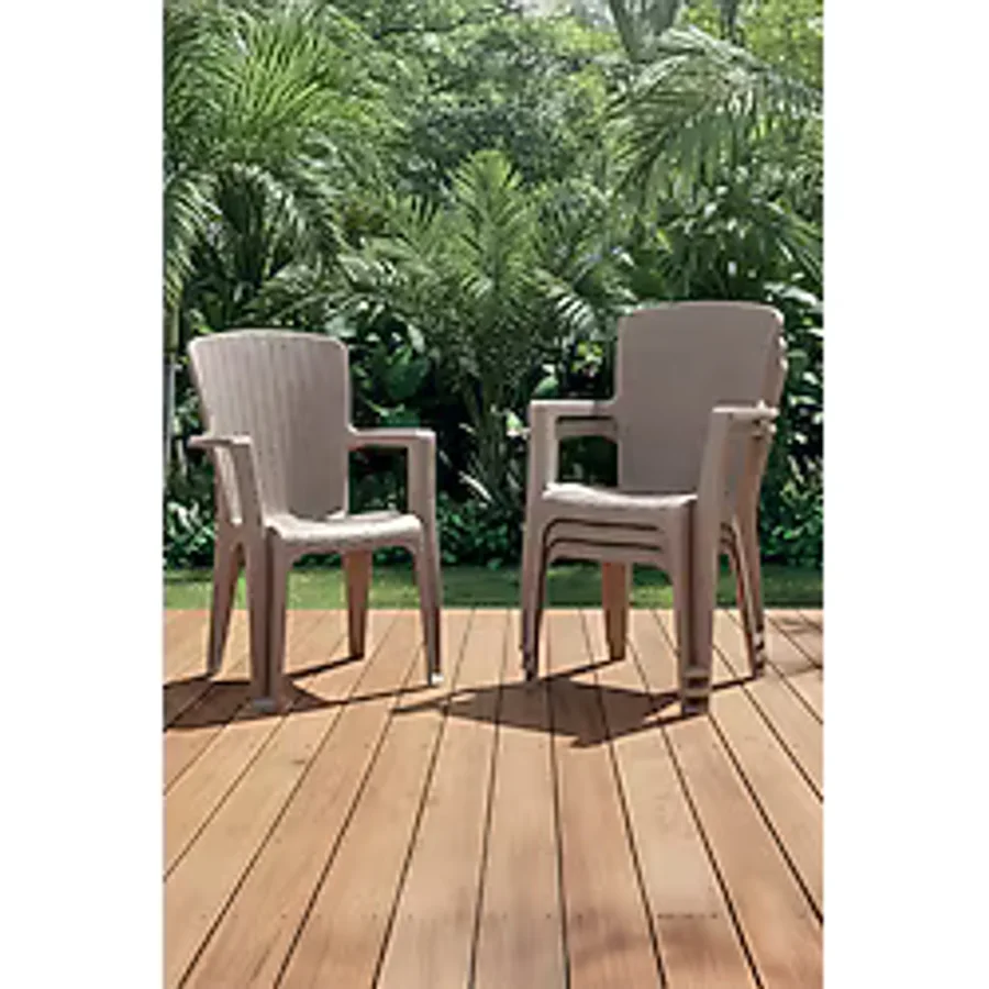 Evdemo Side 4'lü Rattan Sandalye Cappuccino