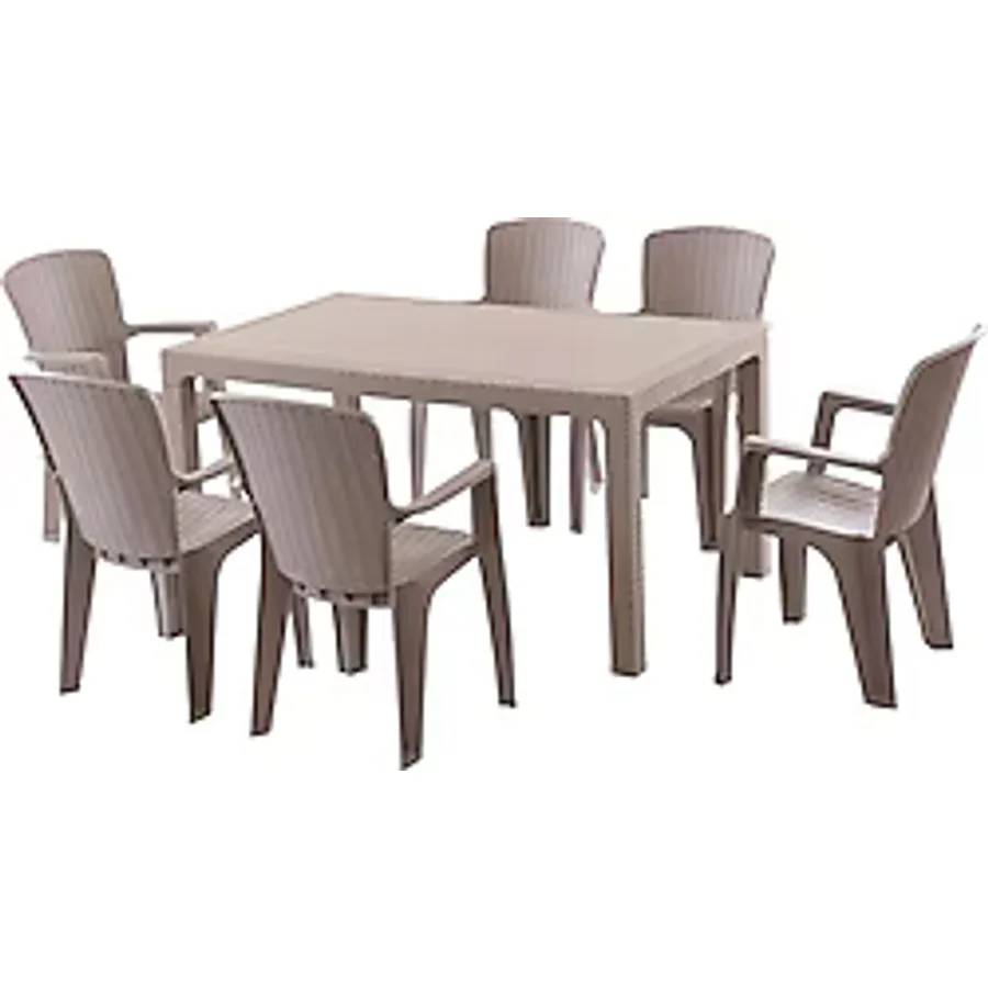 Evdemo Side 6 Kişilik Rattan Bahçe & Balkon Takımı