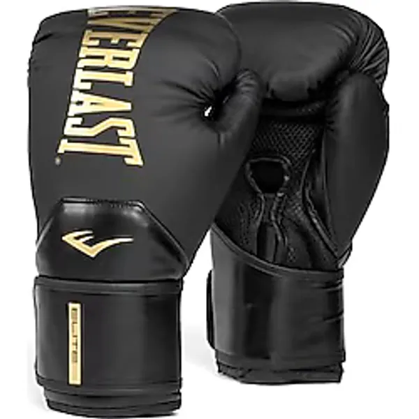 Everlast Elite 2 Boks Antrenman Eldiveni - Siyah/Altın - 10 oz
