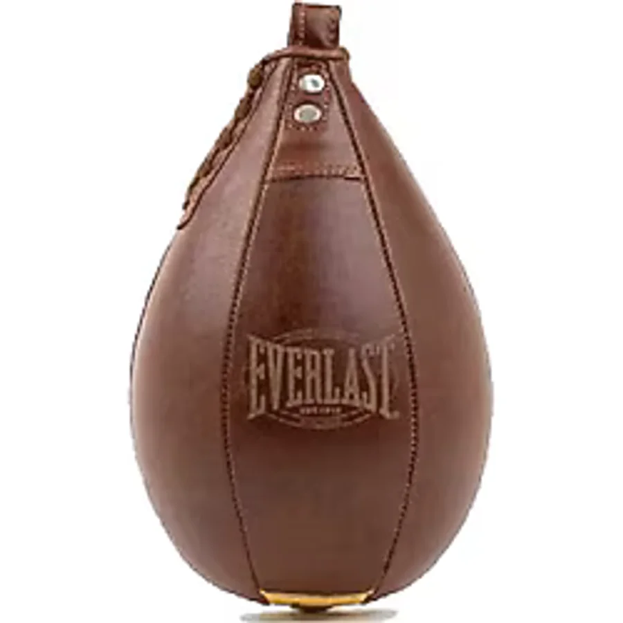 Everlast Unsiex Yetişkin Spor Boks Punching Ball 1910 Speed Bag, Kahverengi, 9 x 6