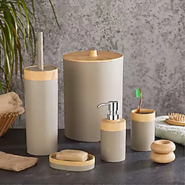 Evidea Bath Natura 5'li Banyo Seti - Bej