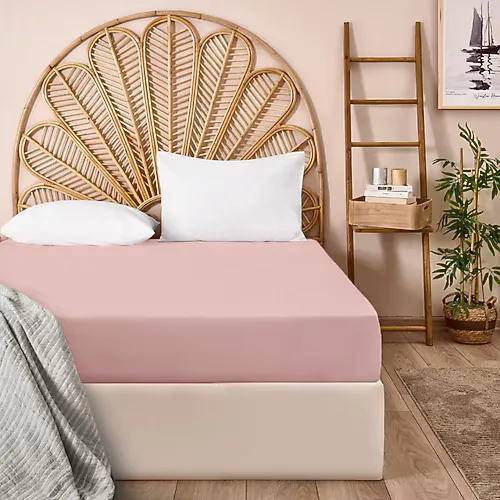 Evidea Soft Basic Gül Kurusu 160x240 cm Tek Kişilik Çarşaf