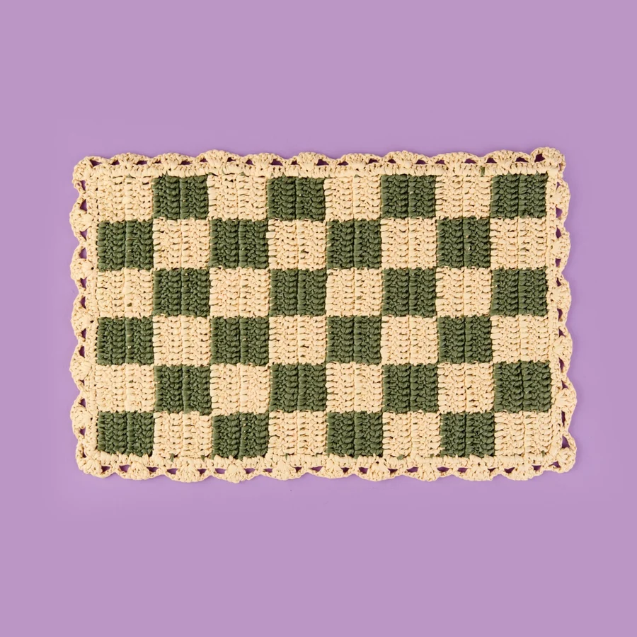 Evidea Soft Dama Supla - Bej / Yeşil - 30x45 cm