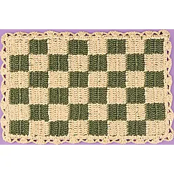 Evidea Soft Dama Supla - Bej / Yeşil - 30x45 cm