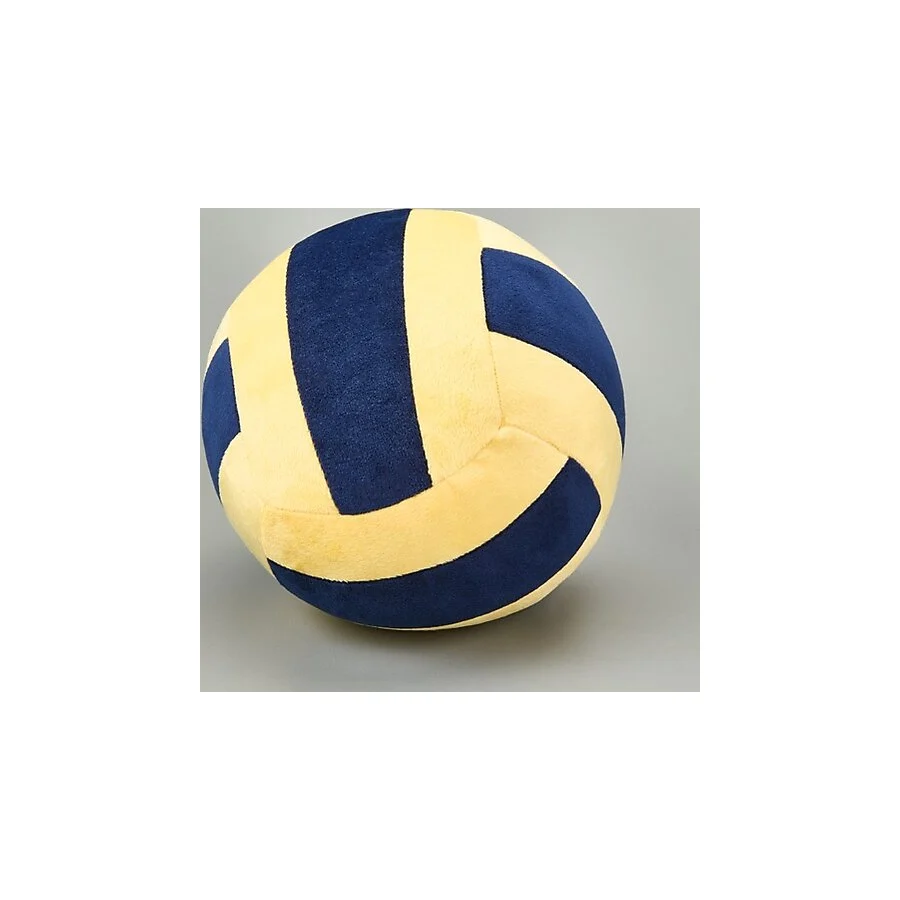 Evidea Soft Voleybol Topu Figürlü Yastık - Lacivert / Sarı - 20 cm