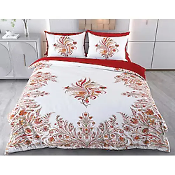 Evine Moda Tüyler Dijital Baskılı 3D 3 Boyutlu Çift Kişilik Nevresim Takımı Kod: Marif - Renkli - 200 x 220 cm