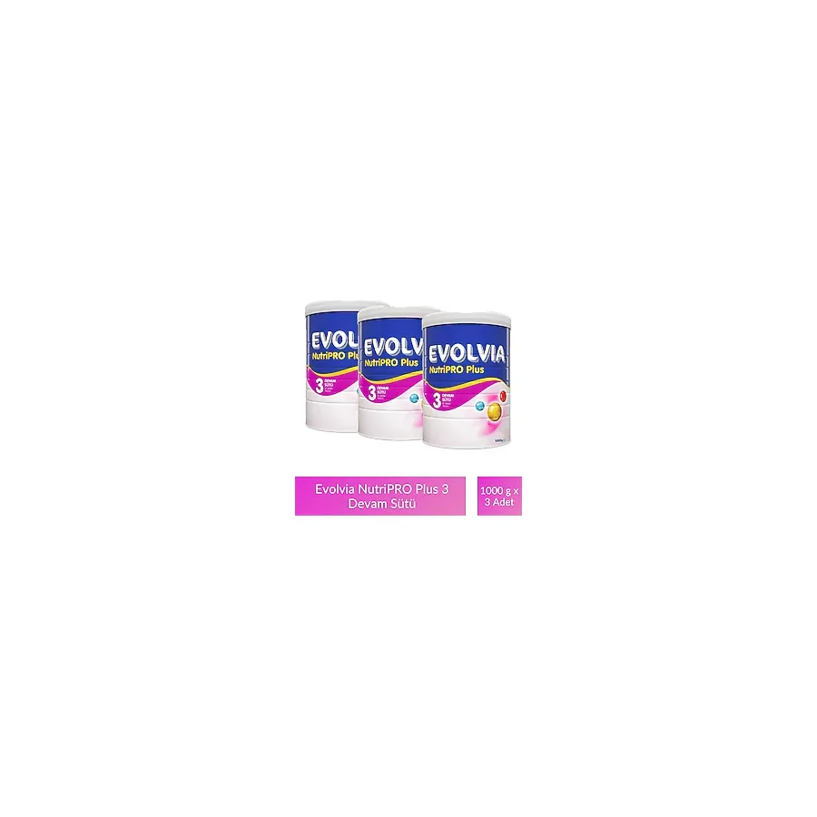 Evolvia Nutripro Plus 3 Devam Sütü 1000 gr 3 Adet