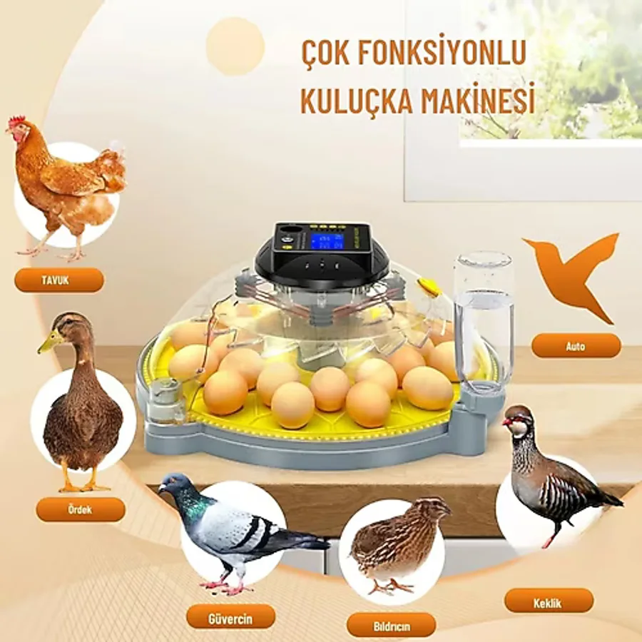 Evonest Evo-Ufo-48 48 Yumurtalık Ufo Model Otomatik Kuluçka Makinesi