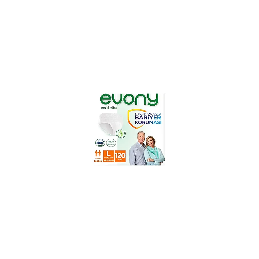 Evony Emici Külot Büyük Boy L 30'lu 4 Adet Hasta Bezi