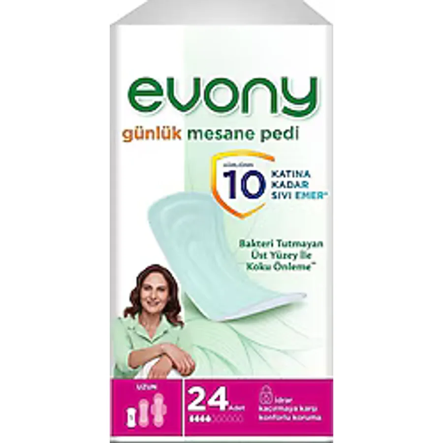 Evony Uzun 24'lü 2 Adet Günlük Mesane Pedi
