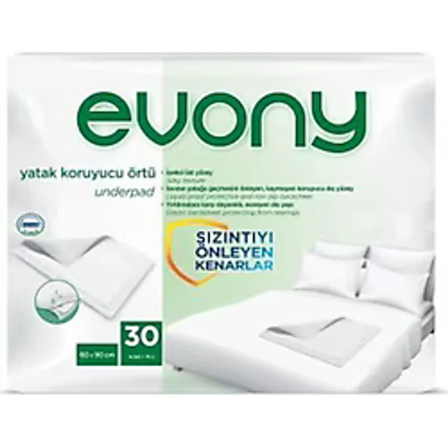 Evony Yatak Koruyucu Örtü 60x90 cm 30'lu