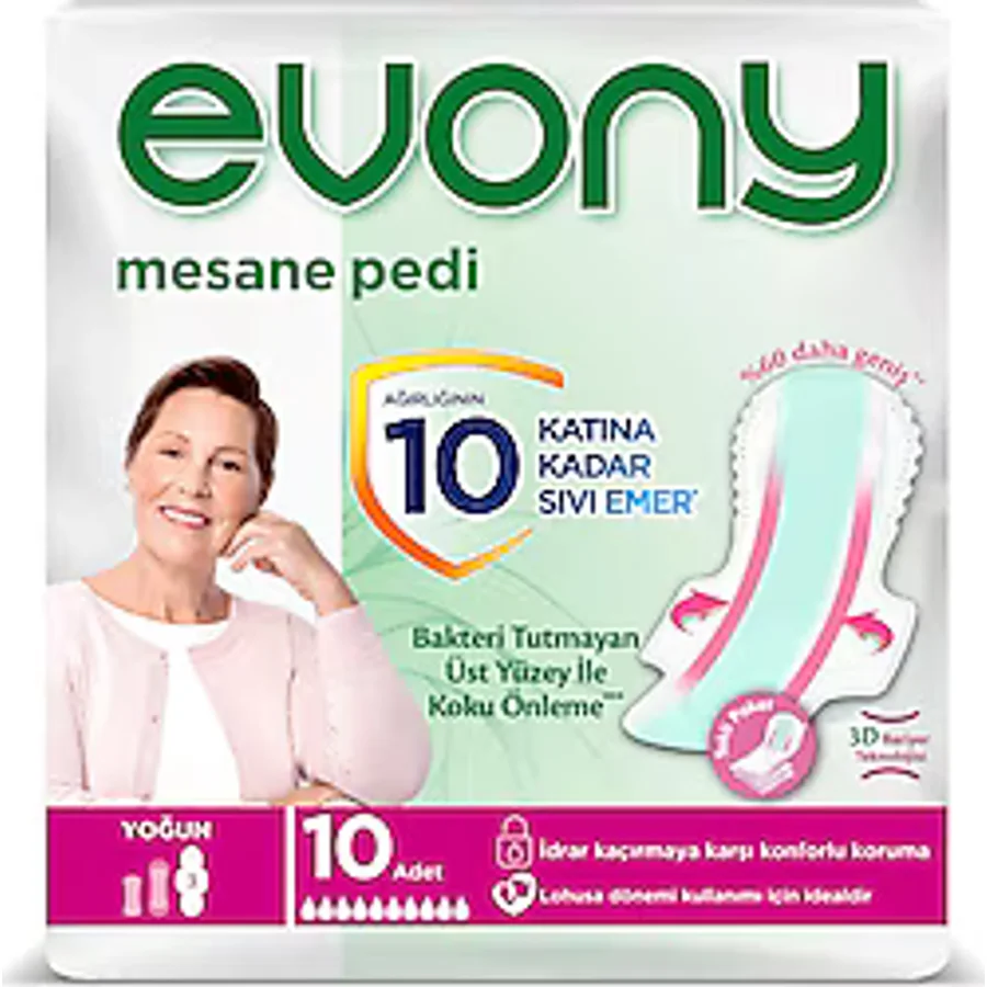 Evony Yoğun 10'lu Günlük Mesane Pedi