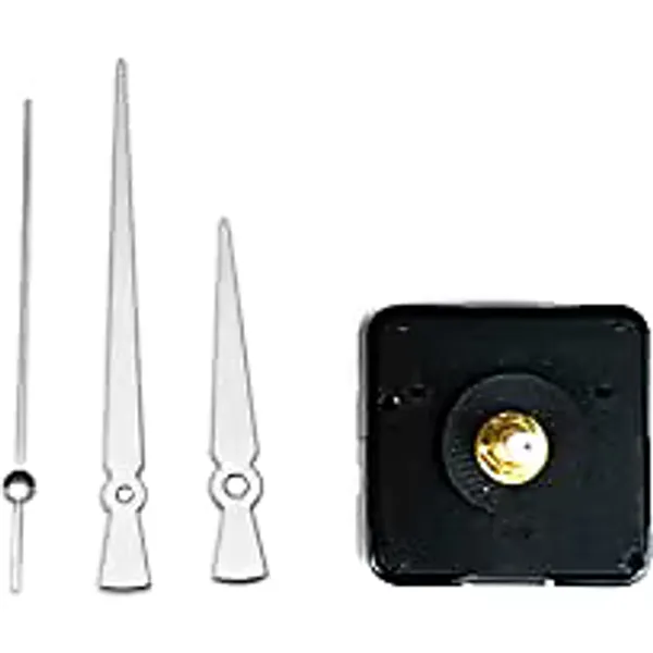 EXİZTİCARET Saat Mekanizması 1. Sınıf Akar Sessiz Saat Mekanizması Askılı 3d Saatlerle Uyumlu Gümüş exizNM295