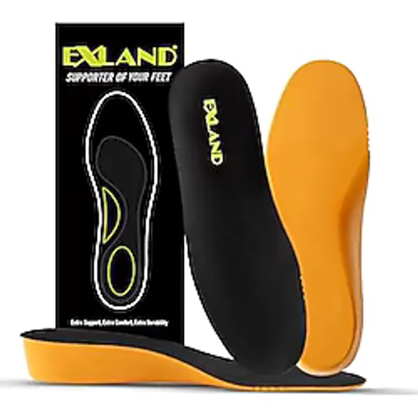 Exland Boy Uzatan Tabanlık 3 Cm Gizli Topuk Yükseltici Iç Taban Kadınlar & Erkekler İçin Ortopedik Destek (L (42-43))