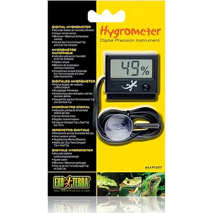Exo Terra Led Rept-o-meter Hygrometer-v