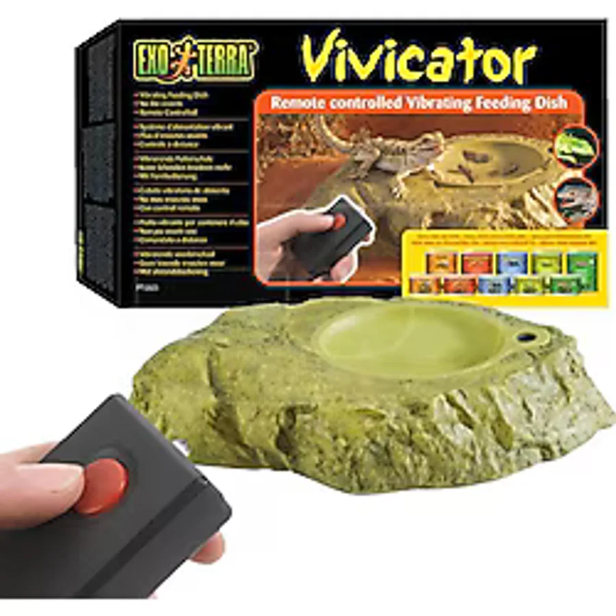 Exo Terra Vivicator Kumandalı Titreşimli Kaya Sürüngen Mama Ve Su Kabı
