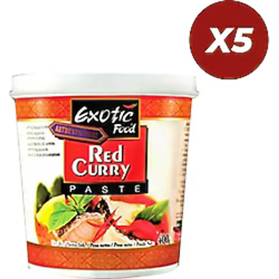Exotic Food Kırmızı Köri Ezmesi 400 gr 5 Adet - 2 kg