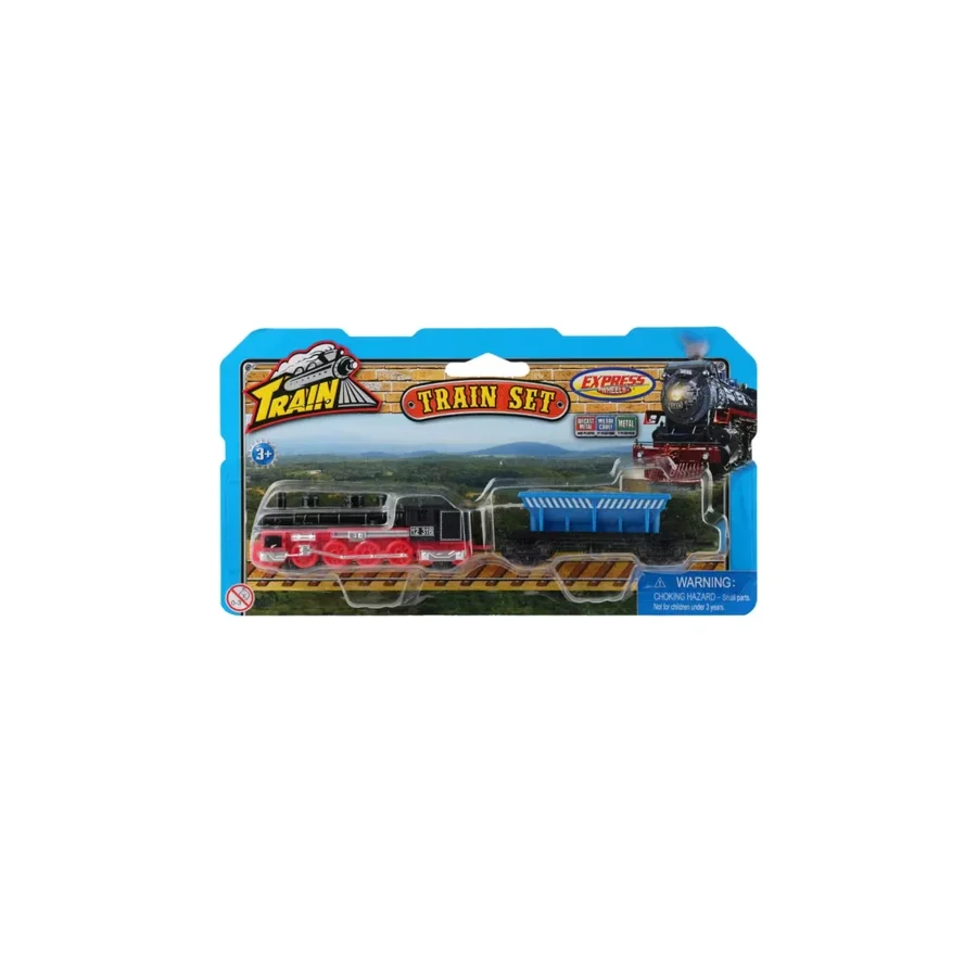 Express Wheels Die Cast Metal Kömür Taşıyan Tren