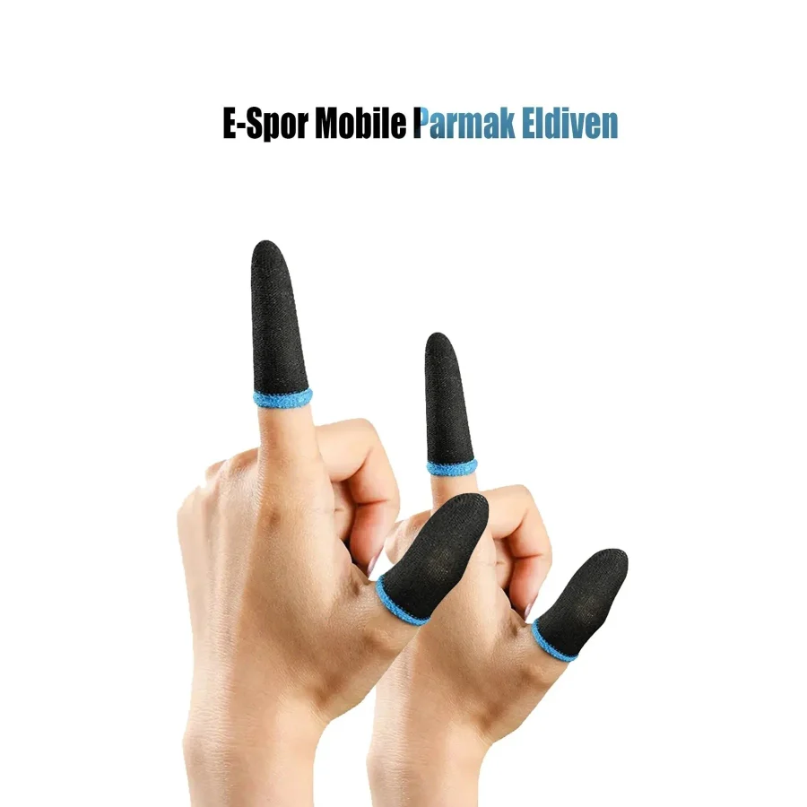 ExtremeGoodShop Pubg Parmaklık Eldiveni 2 Çift 4 Adet E-spor Mobile Parmak Eldiven Ultra Hassasiyet