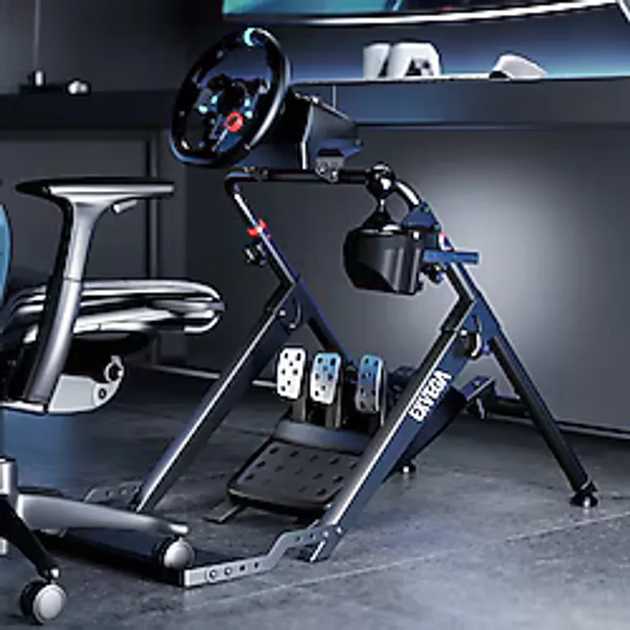 EXVEGA Katlanabilir Sim Racing Yarış Simülatörü Kokpiti SR03