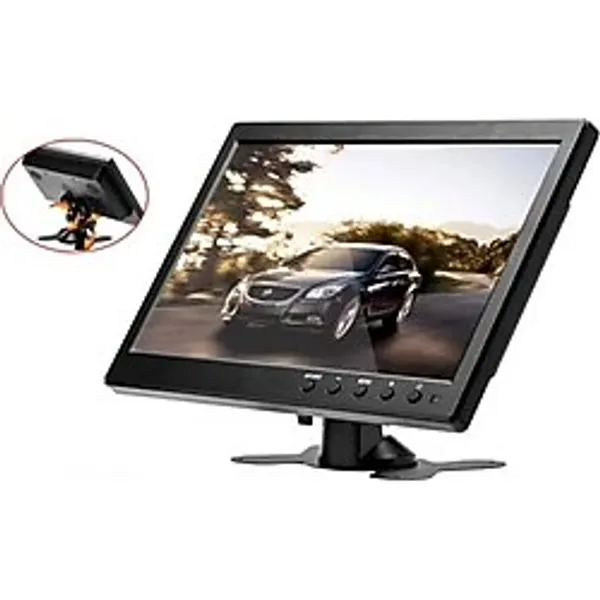 EXVOL 10 Inc Monitör Hdmı Usb Vga Av Destekli Araç Içi Çok Kullanımlı